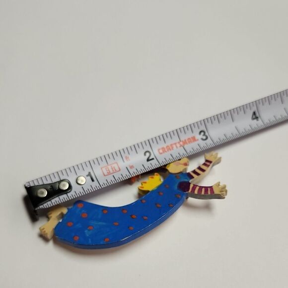 Colorful Handpainted Brooch - Picture 5 of 5